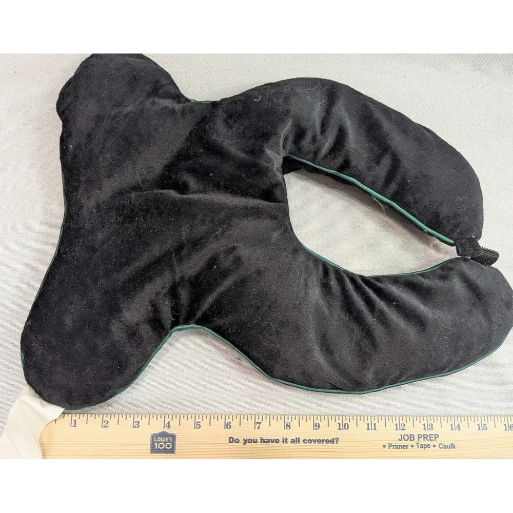 Travel Neck Pillow Unisex OS Black Good Contoured Plush Support